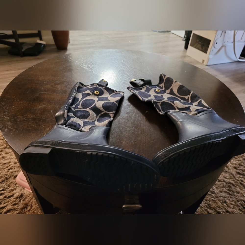 Coach rain boots